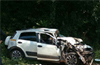 Five injured in KSRTC bus- Car collision near Kokkada